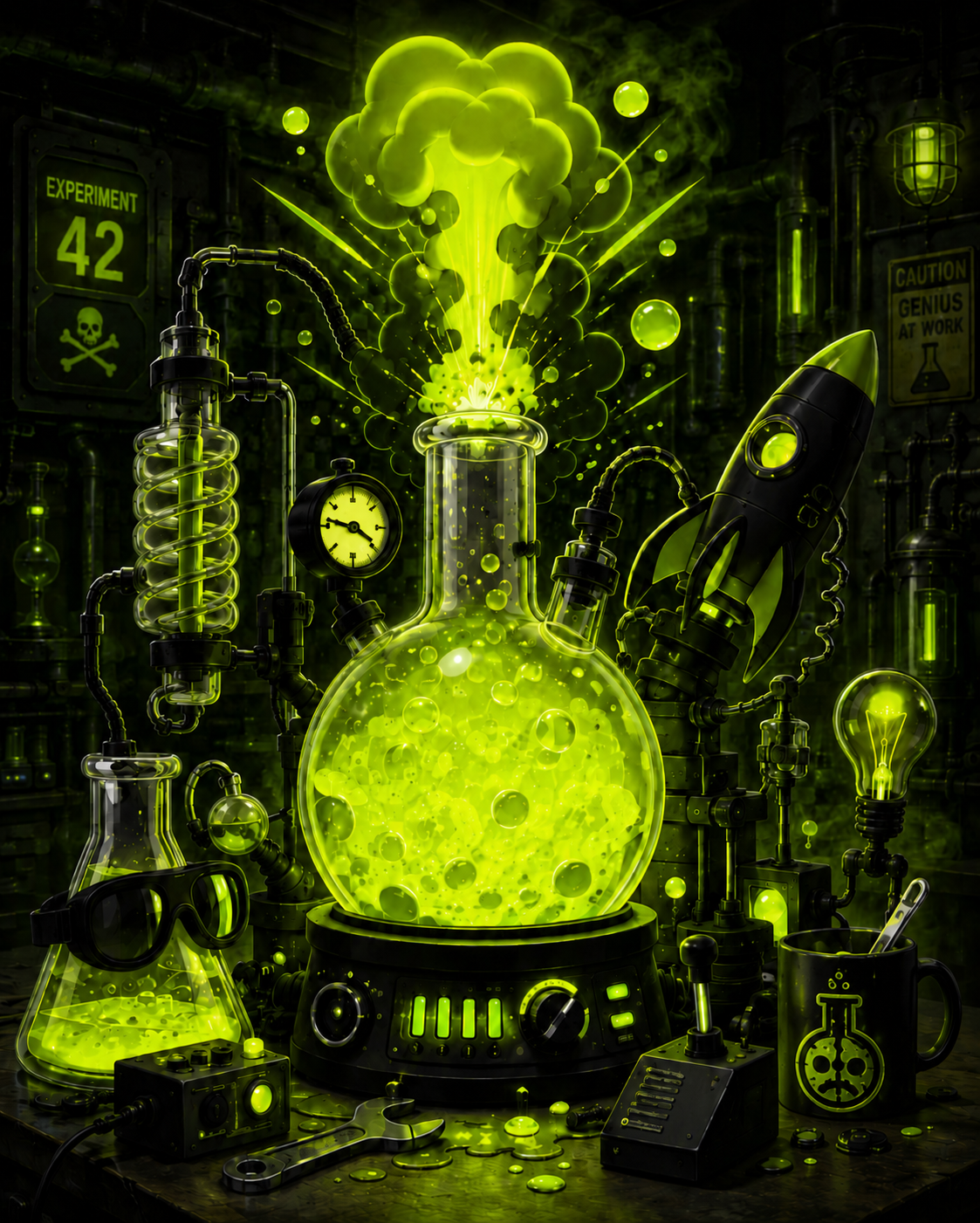 Experimental laboratory concept art