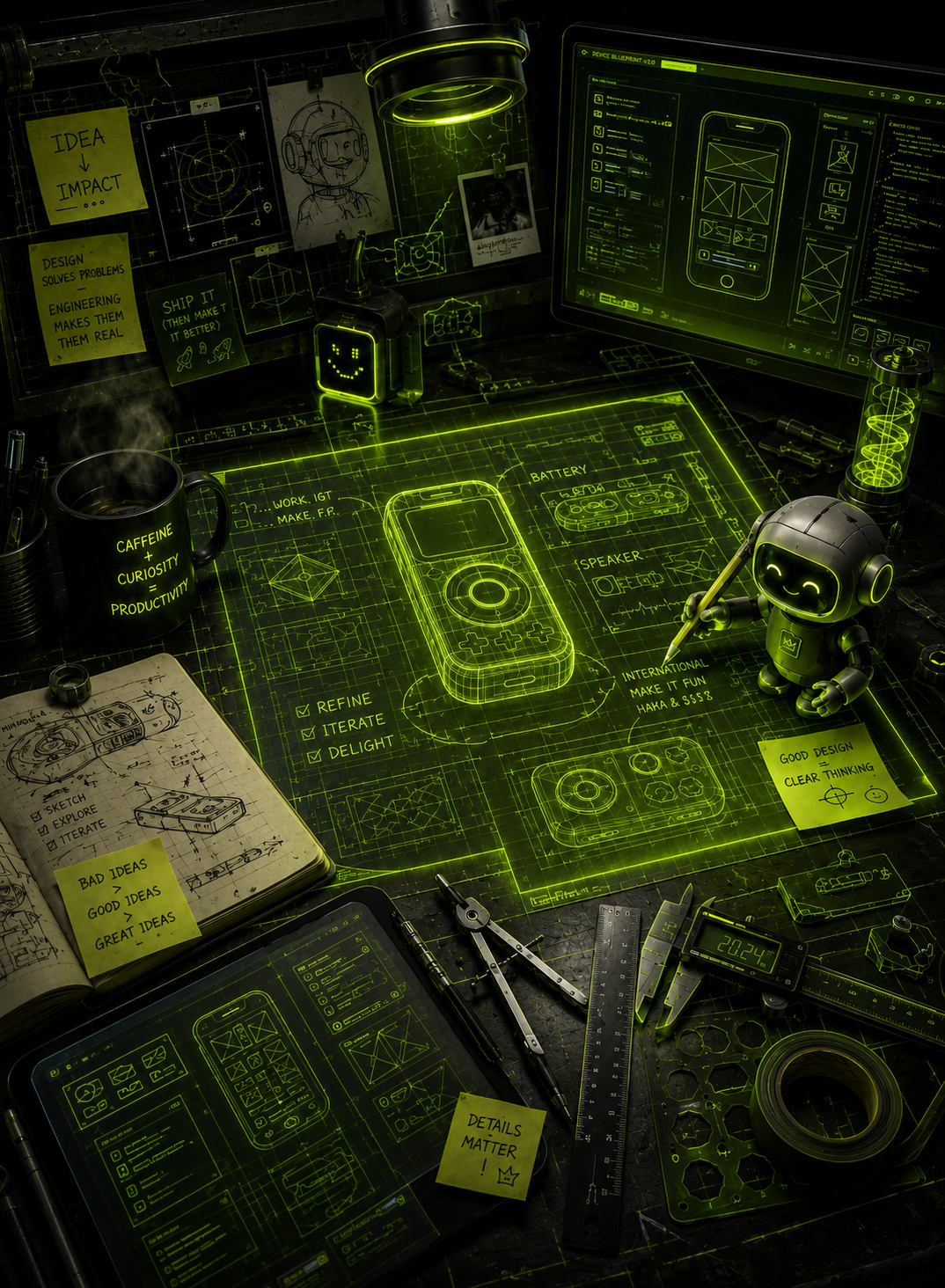 Blueprint design concept art