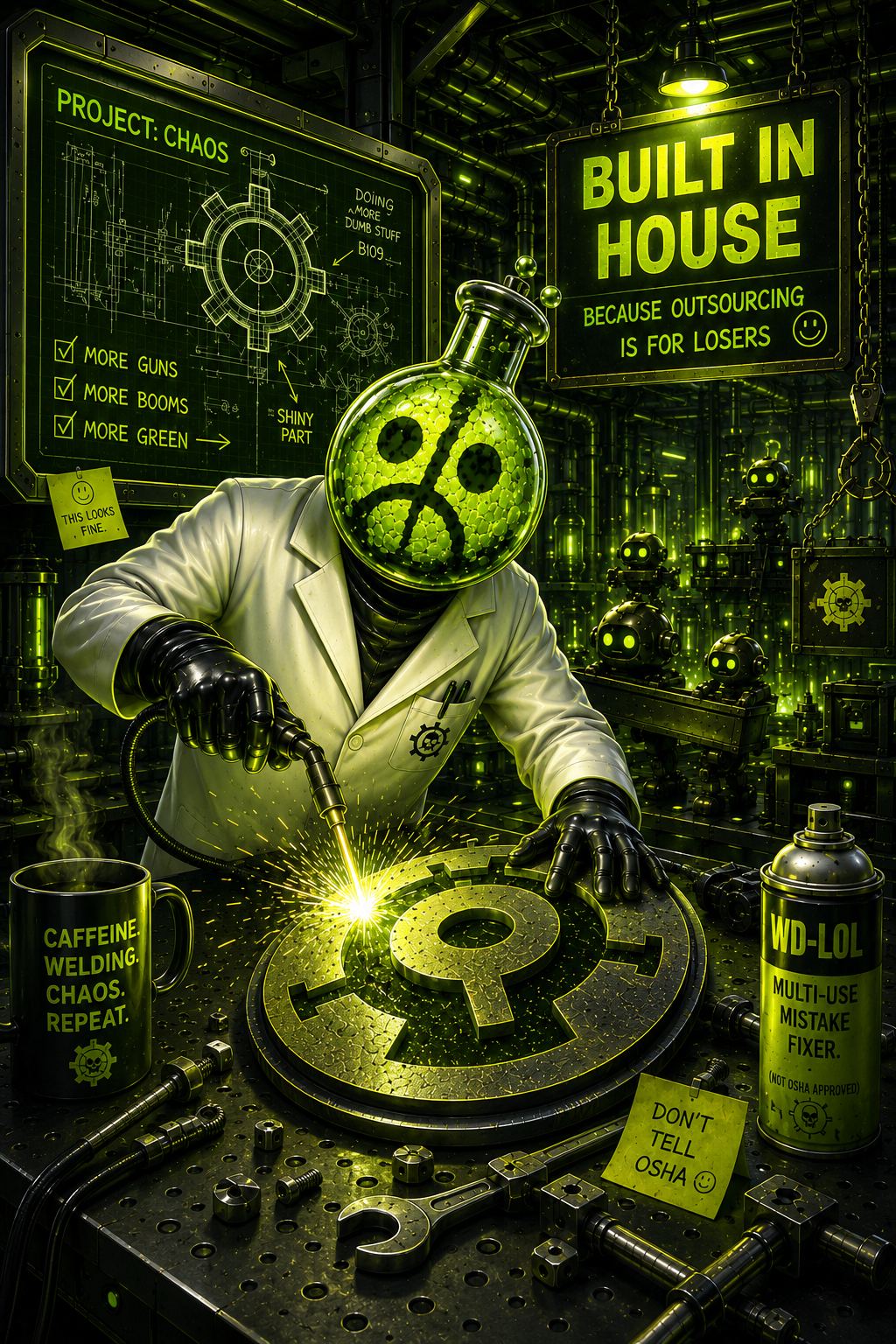 Built in house workshop concept art
