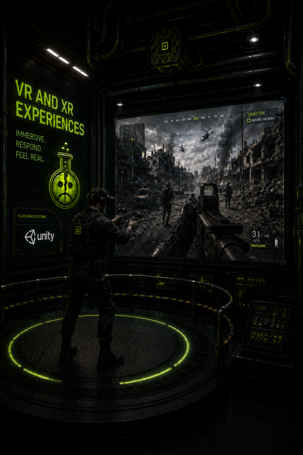 VR and XR experiences concept art